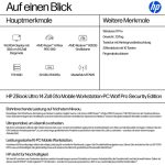 HP ZBook Ultra 14 G1a AMD Ryzen AI Max PRO 390 35,56cm 14Zoll WUXGA 32GB 1TB/SSD W11P 3J Gar (DE) – Bild 4