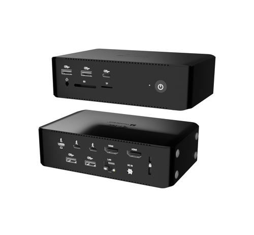 ALS-48039797-8201adc779731ba1 I-TEC Thunderbolt 5 Quattro Display DS 2xTB5 2xHDMI 1x2,5GLAN 1xAudio/Mic 1xUSB-C Gen2 4xUSB-A Gen2 SD+TF Kartenleser PD 140W KL – Bild 1