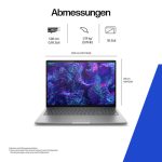 HP ZBook 8 G1i Intel Core Ultra 7 255H 40,64cm 16Zoll 2,5k 32GB 1TB/SSD NVIDIA RTX 500 Ada 4GB W11P 3J Gar (DE) – Bild 4