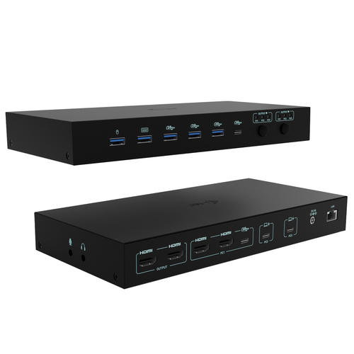 ALS-48052429-605324b3da3f4943 I-TEC USB-C KVM Docking station for 3 Hosts 2xHDMI 1xGLAN 1xUSB-C Gen2 3x USB-A Gen2 2x USB-A 1.1 1xAudio 1xMic PD 1x 92W/2x 65W – Bild 1