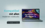 I-TEC USB-C Intelligent Triple Display Docking Station 1xHDMI 2xDP 1xGLAN 2xUSB-C Gen2 2xUSB-A Gen2 2xUSB-A Gen1 1xAudio/Mic PD 100W – Bild 3