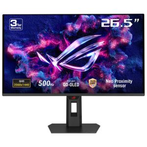 ASUS ROG Strix OLED XG27AQDPG 67,31cm 26,5Zoll QD-OLED QHD 16:9 500Hz 300cd/m2 0.03ms 2xHDMI DP USB Hub: 2xUSB 3.2 G1 Type-A