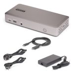 STARTECH.COM USB-C-Dockingstation USB4 Dreifach 4K60Hz-Monitore 100W Laptop-Ladung 2,5GbE Notebook Dock Nicht fur macOS – Bild 2