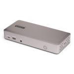 STARTECH.COM USB-C-Dockingstation USB4 Dreifach 4K60Hz-Monitore 100W Laptop-Ladung 2,5GbE Notebook Dock Nicht fur macOS