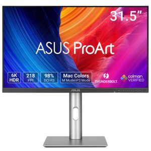 ASUS ProArt Display 6K PA32QCV 80,01cm 31,5Zoll IPS 6016x3384 16:9 60Hz 350cd/m2 5ms HDMI DP 3xUSB 3.2 G1 Type-A USB 3.2 G1 Type-C