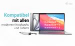 I-TEC USB-C Charging Metal HUB 5port with USB-C video 8K 1xUSB-C video/Data 1xUSB-C PD/Data 1xUSB-C 3.2 Gen1 2xUSB-C 3.2 Gen2 PD85W – Bild 3