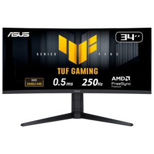 ASUS TUF Gaming Series 5 VG34WQML5A 86,36cm 34Zoll VA UWQHD Curved 1500R 250Hz 400cd/m2 0.5ms 2x2W Speaker 2xHDMI 2xDP 3xUSB 3.2 G1