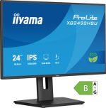 IIYAMA XB2492HSU-B1 60,96cm 24Zoll IPS FHD 4-side slim bezel EyeSafe 2.0 120Hz 300cd/m2 3ms HDMI DP USB 2x3.2 Speakers Height Adj.