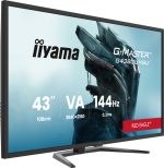 IIYAMA G4380UHSU-B2 G-Master Red Eagle 109,22cm 43Zoll VA UHD 144Hz 550cd/m2 0.4ms FreeSync 2xHDMI 2xDP 4xUSB 3.2 2x7W Speakers