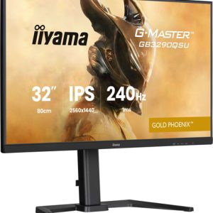 IIYAMA GB3290QSU-B1 G-Master Gold Phoenix 81,28cm 32Zoll Fast IPS QHD 240Hz 400cd/m2 1ms 2xHDMI DP Speakers 2xUSB 3.2 2xUSB Type C