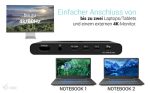 I-TEC KVM Docking Station HDMI for 2 hosts 1x HDMI 3xUSB-C 3.2 Gen1 2x USB-A 3.2 Gen 1 1x 3,5mm Audio/Mic Power Delivery 2x 100W – Bild 6