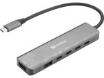 SANDBERG USB-C 6-in-1mediaDock