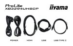 IIYAMA XB3294UHSCP-B1 81,28cm 32Zoll VA-panel 3840x2160 UHD 15cm Height Adj. Stand 350cd/m 2ms Speakers USB-C Dock LAN/KVM/95W PD – Bild 4