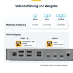 STARTECH.COM USB-C Dockingstation fur Drei Monitore 140W Laptop-Ladestation fur MacBook Pro und Windows 4K 60Hz HDMI oder DisplayPor – Bild 6