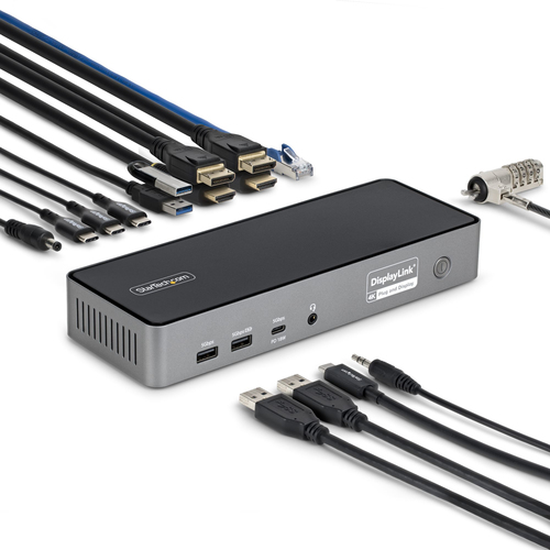ALS-48149682-ce8c4729654cc51b STARTECH.COM USB-C Dockingstation fur Drei Monitore 140W Laptop-Ladestation fur MacBook Pro und Windows 4K 60Hz HDMI oder DisplayPor – Bild 1
