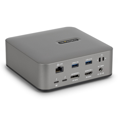 ALS-48179072-2b2bd7c9d7172fa0 STARTECH.COM Thunderbolt 5 Dockingstation DP und HDMI 3-Monitor Dock bis 4K 144Hz oder Dual 8K 60Hz 5x USB-Ports 140W Laptop-Ladung – Bild 1