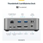 STARTECH.COM Thunderbolt 5 Dockingstation DP und HDMI 3-Monitor Dock bis 4K 144Hz oder Dual 8K 60Hz 5x USB-Ports 140W Laptop-Ladung – Bild 3