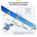 STARTECH.COM Thunderbolt 5 Dockingstation DP und HDMI 3-Monitor Dock bis 4K 144Hz oder Dual 8K 60Hz 5x USB-Ports 140W Laptop-Ladung – Bild 5