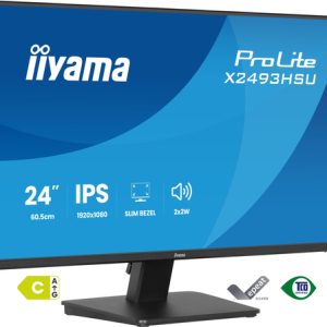 IIYAMA X2493HSU-B1 60,96cm 24Zoll IPS FHD 120Hz 350cd/m2 1ms 1500:1 HDMI DP USB 2x2.0 Speakers