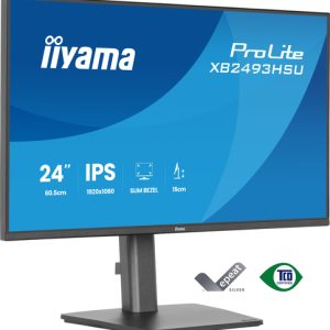 IIYAMA XB2493HSU-B1 60,96cm 24Zoll IPS FHD 120Hz 350cd/m2 1ms 1500:1 Speakers HDMI DP Speakers USB 2x2.0 15cm Height Adj.