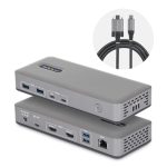 STARTECH.COM USB-C Dockingstation Dual 4K 60Hz HDMI MST Dock 100W Power Delivery Laptop-Ladung 1GbE treiberlos Windows