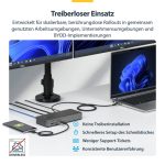 STARTECH.COM USB-C Dockingstation Dual 4K 60Hz HDMI MST Dock 100W Power Delivery Laptop-Ladung 1GbE treiberlos Windows – Bild 6