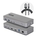 STARTECH.COM USB-C Dockingstation Dual 4K 60Hz DisplayPort MST Dock 100W Power Delivery Laptop-Ladung 1GbE treiberlos Windows