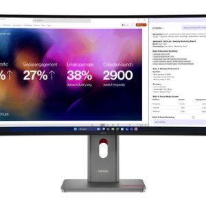 LENOVO ThinkVision P40WD-40 LED monitor curved 100,84cm 39,7Zoll 5120x2160 5K 120Hz IPS HDR10 Thunderbolt 4 HDMI DisplayPort speaker