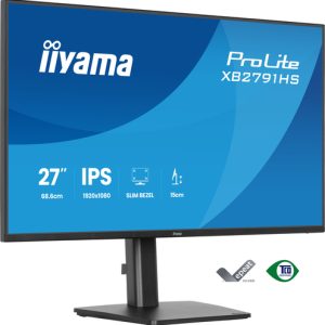 IIYAMA XB2791HS-B1 68,58cm 27Zoll IPS-panel 1920x1080 120Hz 15cm Height Adj. Stand 1ms MPRT 350cd/m 1500:1 Speakers HDMI