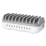 MANHATTAN 10-Port USB-C Power Delivery-Ladestation bis zu 20 W pro Port intelligente Stromverteilung und sicheres Schnellladen