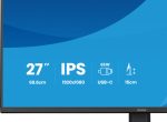 IIYAMA XB2797HSN-B1 68,58cm 27Zoll IPS-panel 1920x1080 USB-C Dock LAN/65W PD/DP-OUT 15cm Height Adj. Stand 1ms 350cd/m – Bild 3