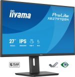 IIYAMA XB2797QSN-B1 68,58cm 27Zoll IPS-panel 2560x1440 EyeComfort 15cm Height Adj. Stand USB-C Dock LAN/65W PD/DP-OUT USB v.3.2 1ms