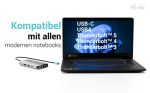 I-TEC USB-C Metal Nano 3x Display Docking Station 1x DP 1x HDMI 1x VGA 1x GLAN 1x USB-C Gen1 4x USB-A Gen1 Power Delivery 100W – Bild 2