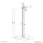 NEOMOUNTS Tablet floor stand max 3kg 6,6lbs lockable – Bild 6