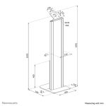 NEOMOUNTS Tablet floor stand max 3kg 6,6lbs lockable – Bild 3