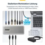 STARTECH.COM USB4 Docking Station Driverless Dual 4K for macOS and Windows Universal USB-C Dock with 100W Laptop Charging – Bild 5
