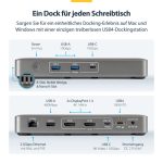 STARTECH.COM USB4 Docking Station Driverless Dual 4K for macOS and Windows Universal USB-C Dock with 100W Laptop Charging – Bild 2