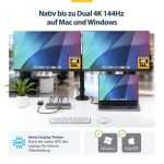 STARTECH.COM USB4 Docking Station Driverless Dual 4K for macOS and Windows Universal USB-C Dock with 100W Laptop Charging – Bild 4