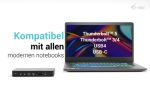 I-TEC TB5 Triple DisplayDS 2xTB5 1xDP 1x2,5GLAN 1xM.2 slot 1xAudio/Mic 2xUSB-C Gen2 2xUSB-A Gen2 2xUSB 2.0 SD+TF Kartenleser PD 140W – Bild 3
