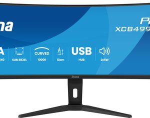 IIYAMA XCB4994DQSU-B1 124,46cm 49Zoll UW Curved VA DQHD 5120x1440 400cd/m2 2ms GtG Speakers 1x DisplayPort 2x HDMI USB HUB 2x3.2